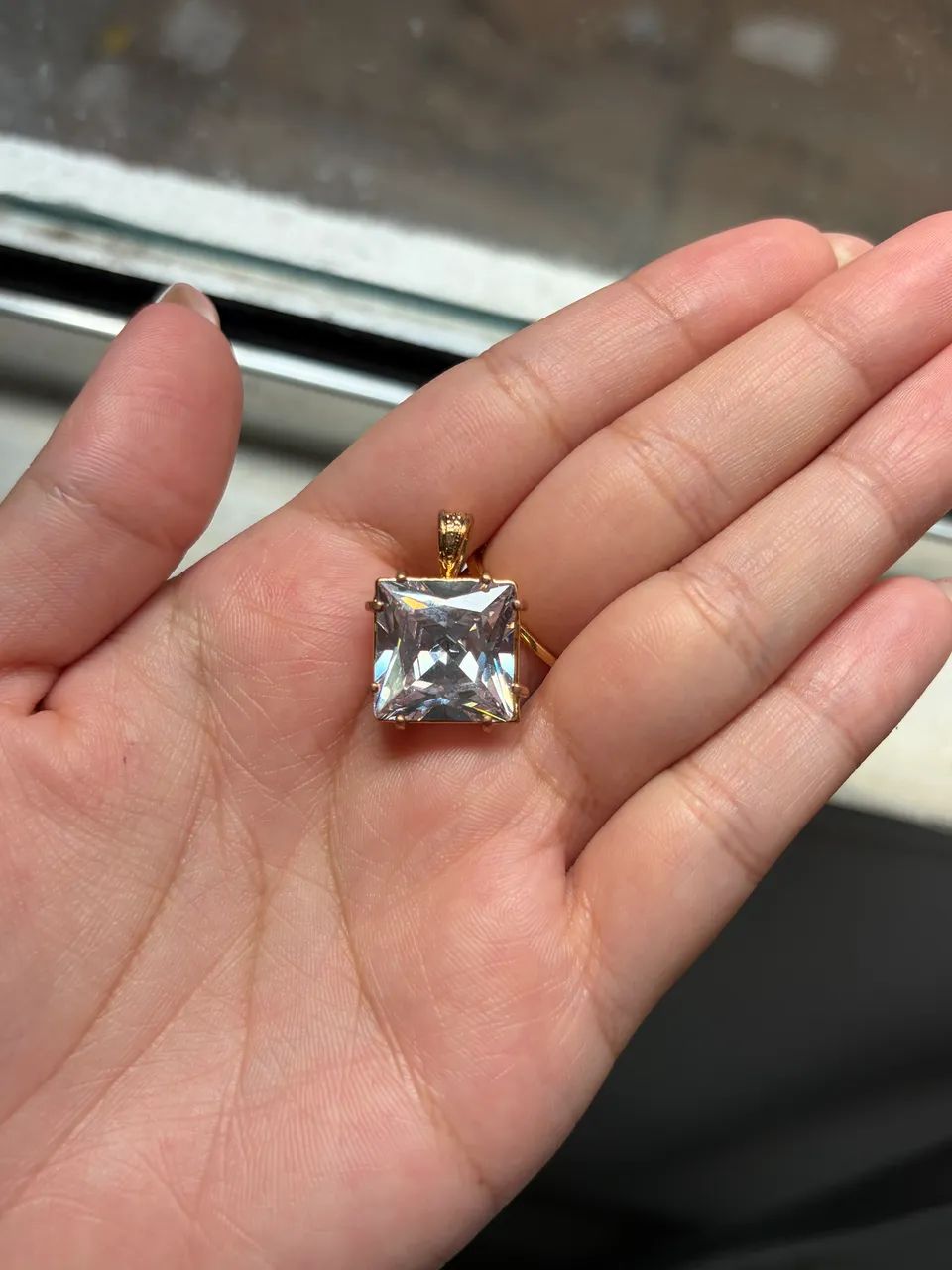 Gargantilha e pingente rommanel banhada ouro 18k - Foto 2