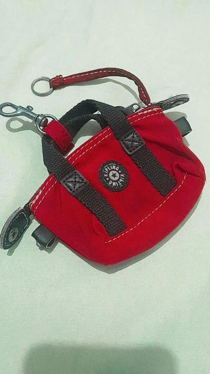 Bolsa porta moedas kipling vermelha - Foto 3