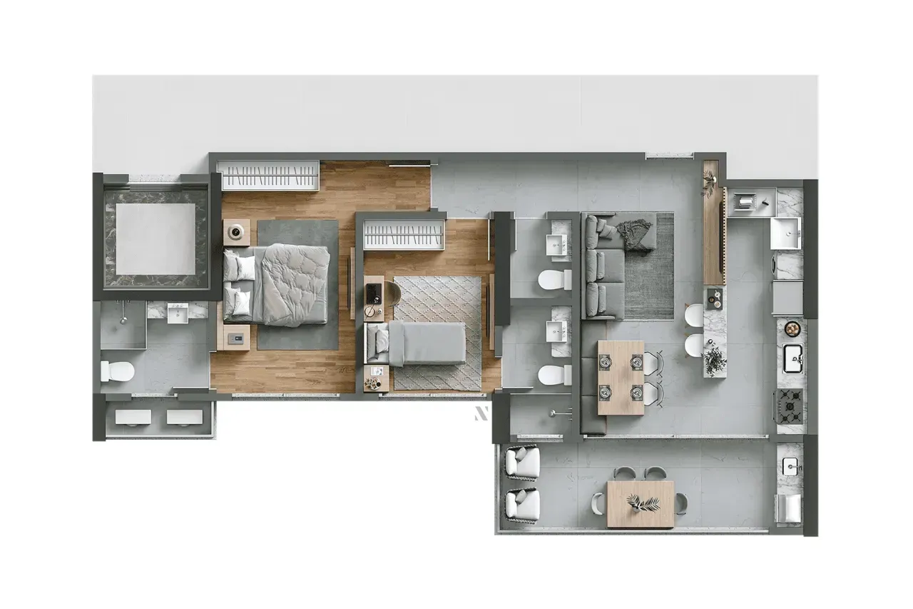PLANTA 82m²