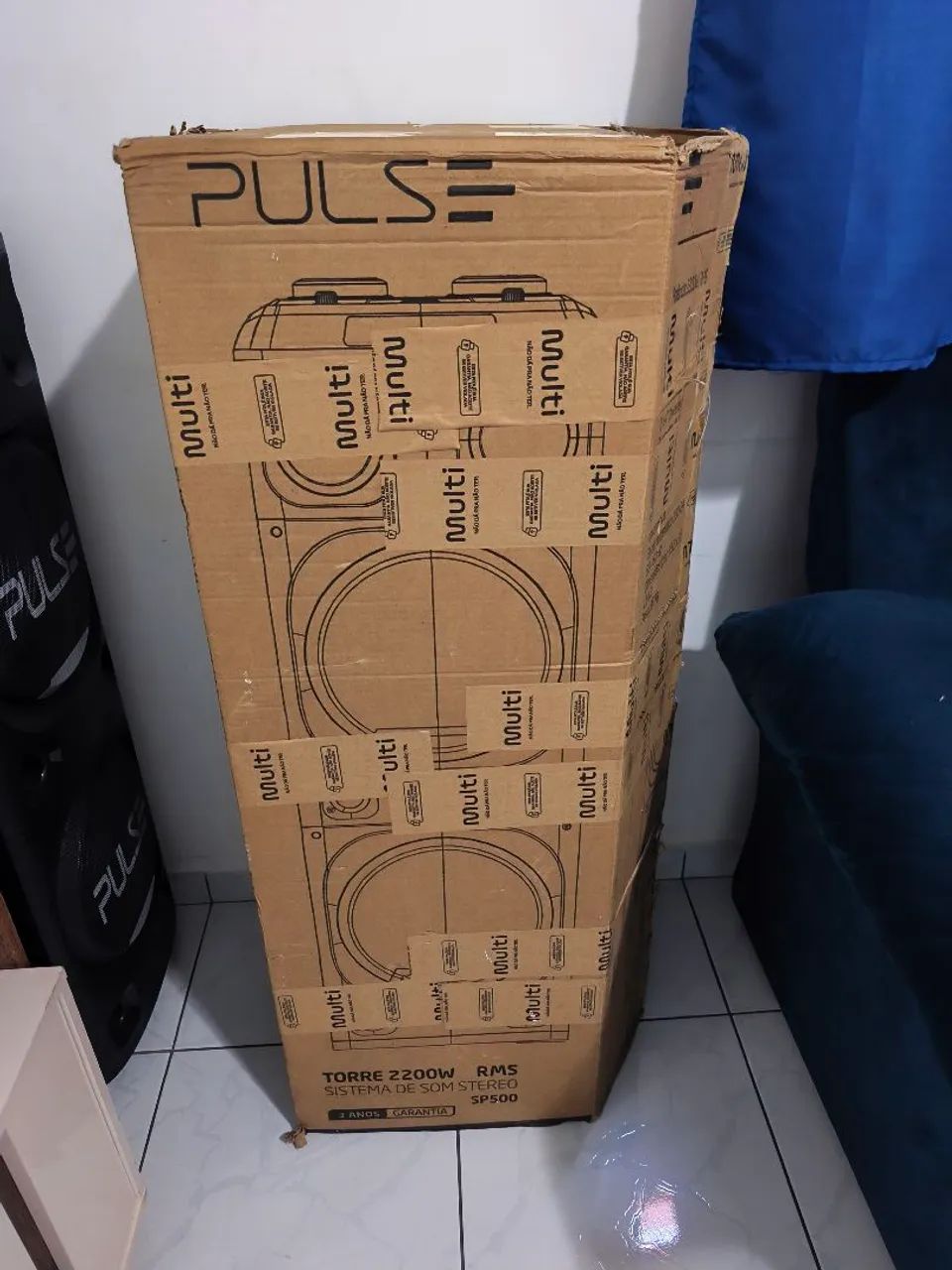 Caixa de som pulse 2.200w gigante na caixa - Foto 4