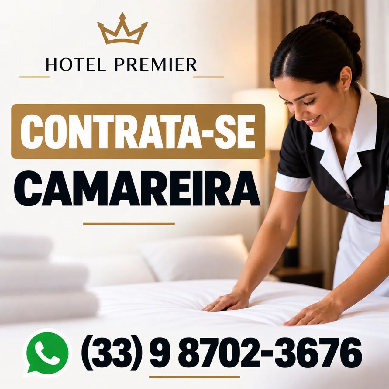 PRECISA - SE DE CAMAREIRA PARA HOTEL 