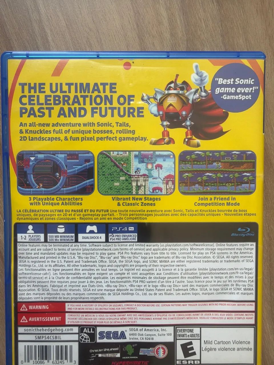 PS4 - Jogo Sonic Mania  - Foto 2