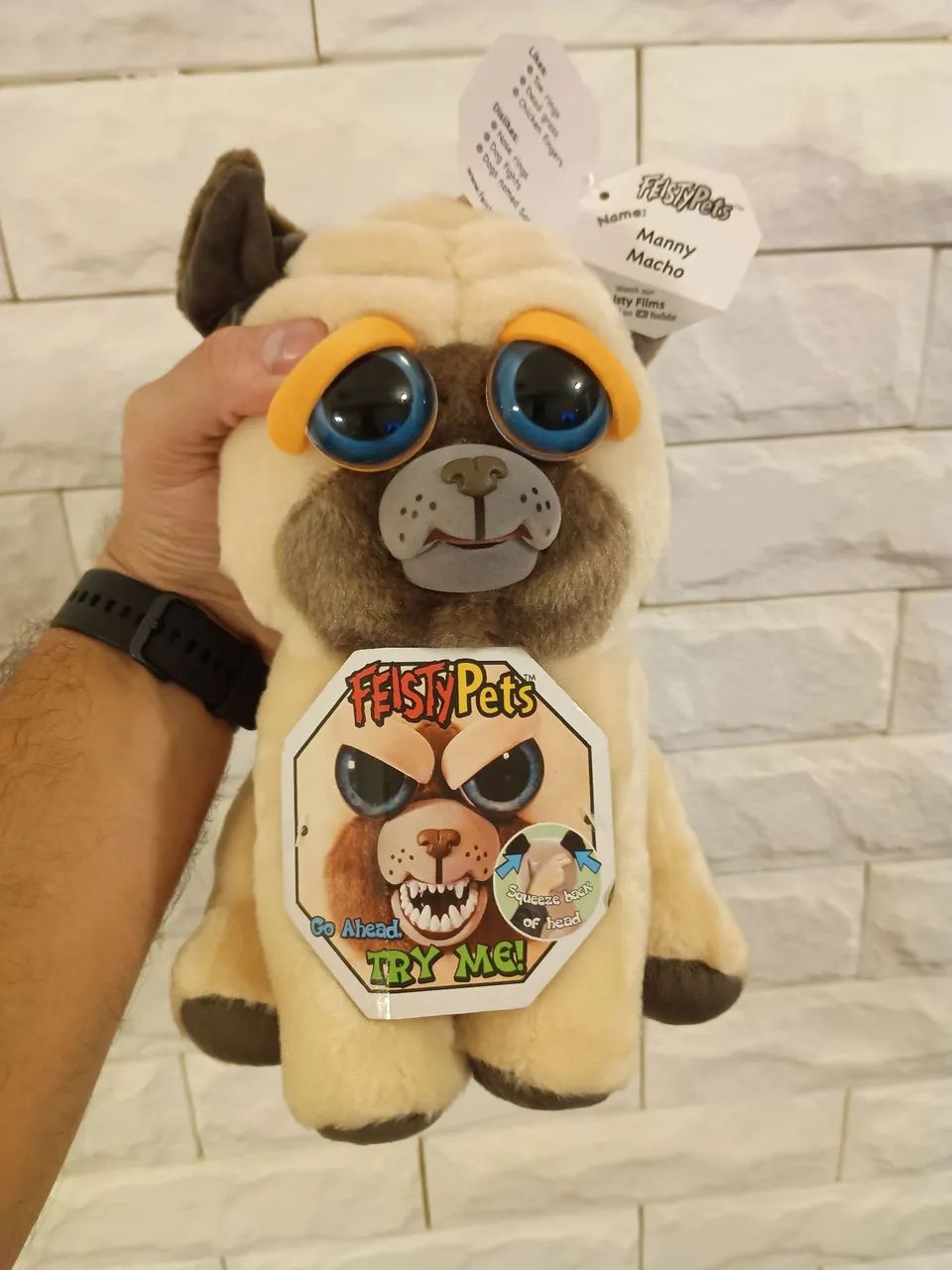 Feisty Pets Pug original Manny Macho