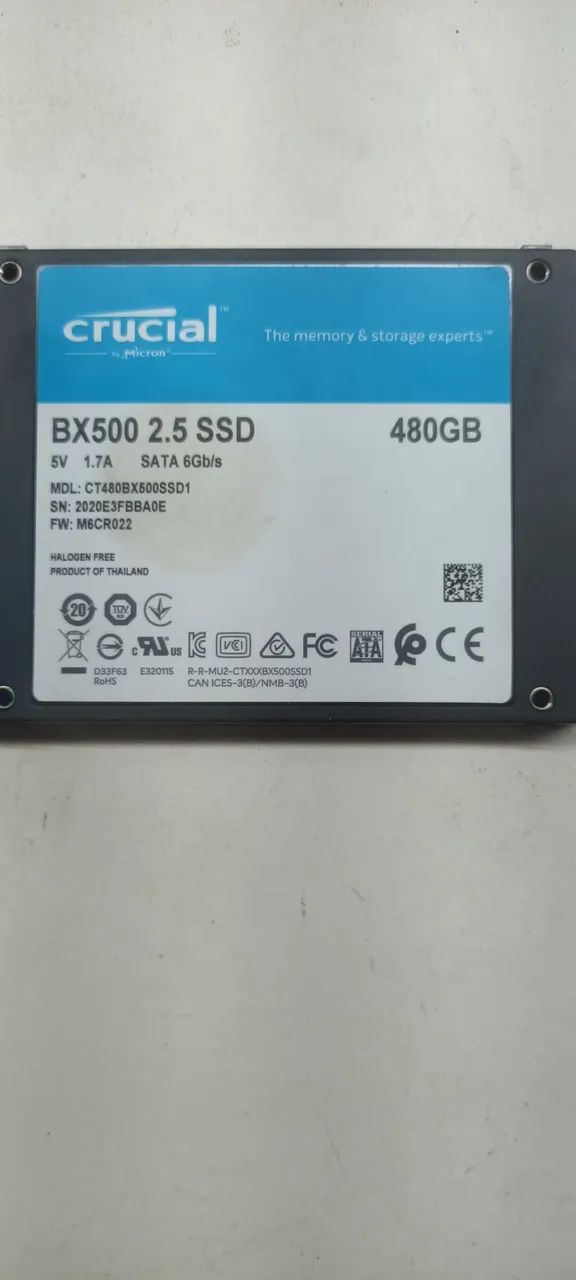 SSD BX500 CRUCIAL 480GB - Foto 3