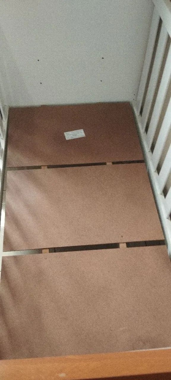 BERÇO Branco com tons de madeira em MDF - Foto 5