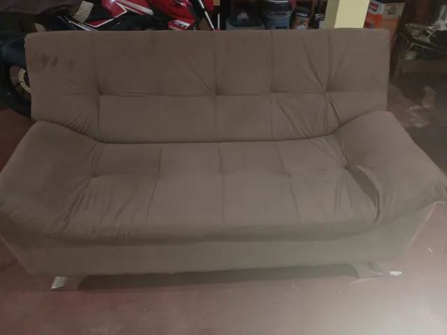 sofa de sala 2 lugares mais um extensor para esticar as pernas - Foto 3