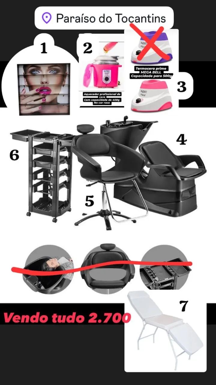 Kit salão de beleza 