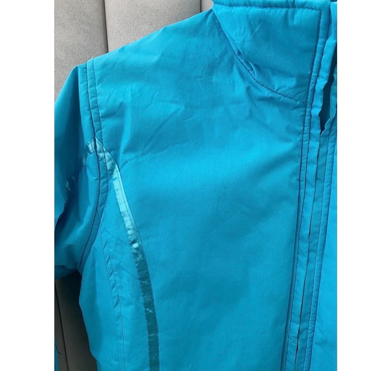 Casaco inverno nylon azul  - Foto 2