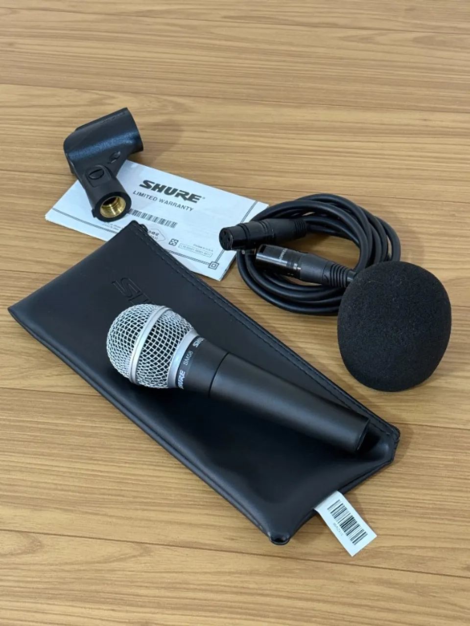Microfone Shure SM58 Original + Cabo XLR + Bag - Excelente Estado - Foto 2