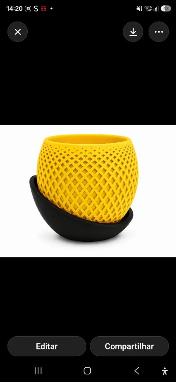 Vaso decorativo variadas cores 8cmx10cm - Foto 4
