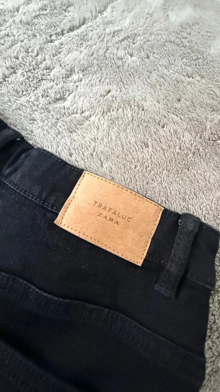 short jeans zara preto  - Foto 4
