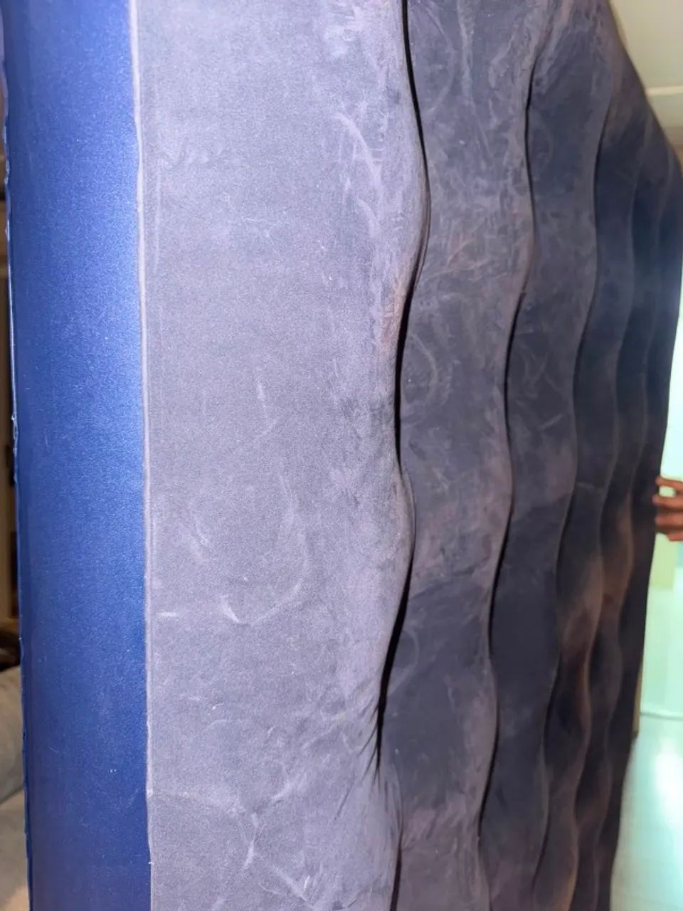 Colchão Inflável de Casal Azul com Bomba de Ar - Foto 3