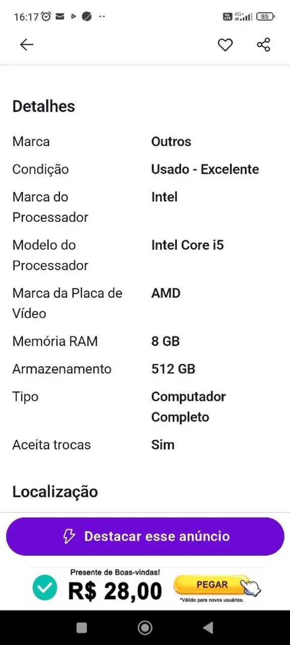 PC excelente configuração 