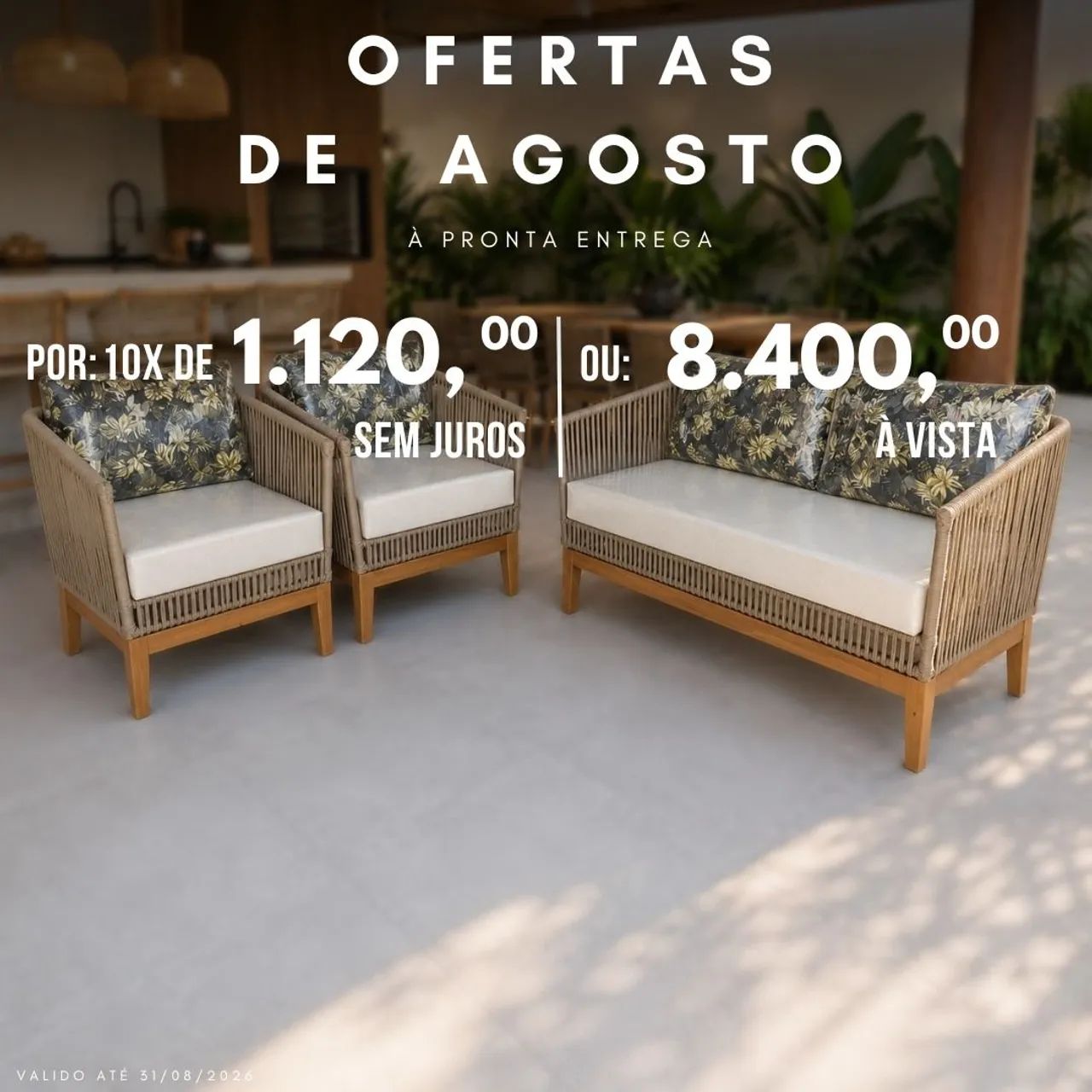 sofá área externa  - Foto 3