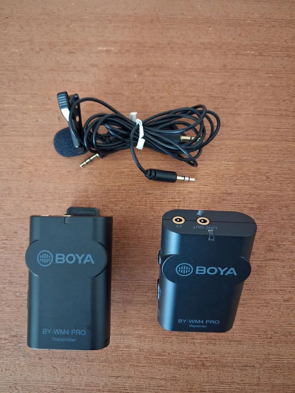 Microfone Sem Fio BOYA BY-WM4 PRO Completo + Estojo