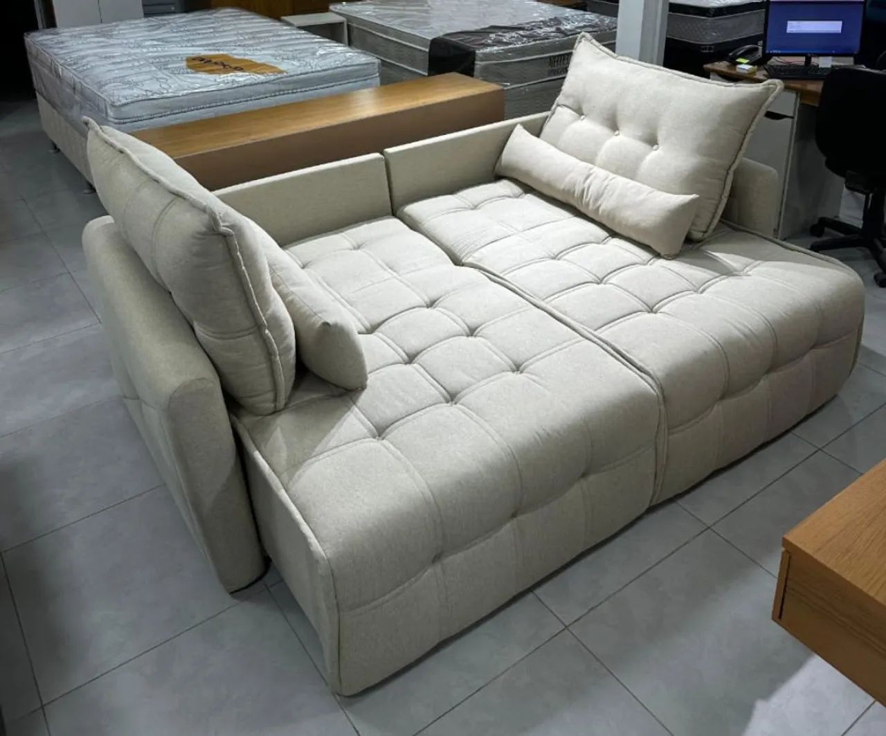Sofá cama imperial linho 