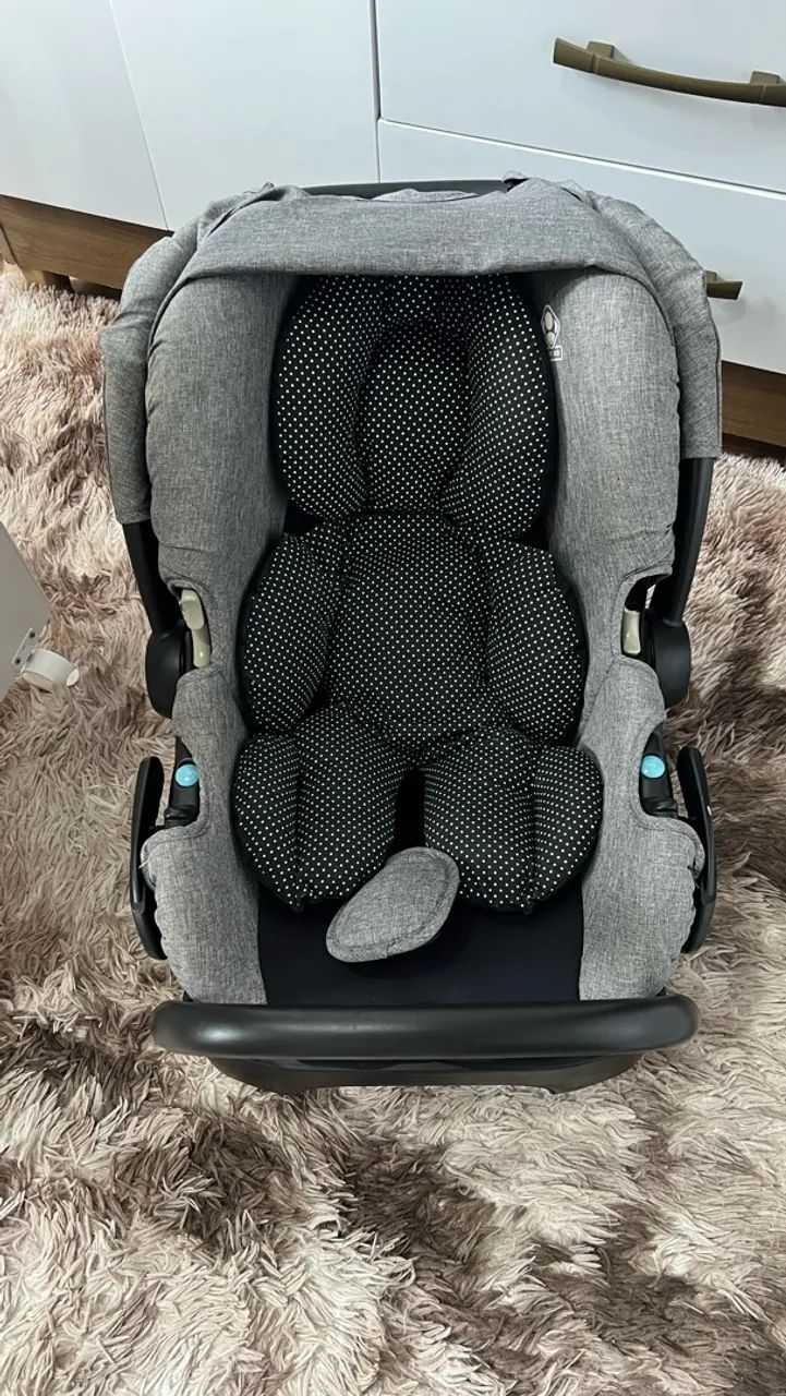  Conjunto Carro Moisés+base+bebê conforto SAFETY. 1ST ? - Foto 5