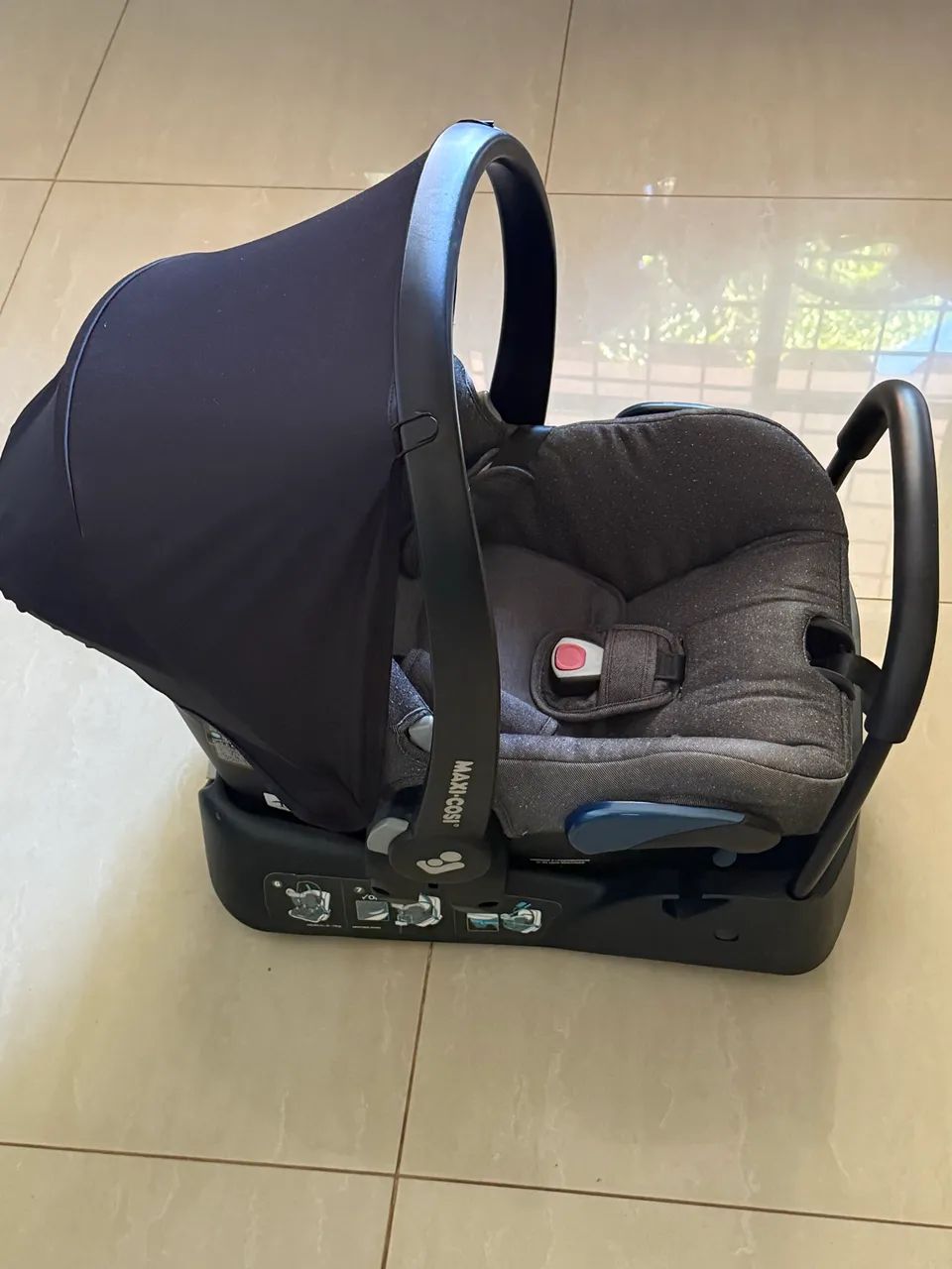 Bebê conforto Maxi Cosi Sparkilng Grey