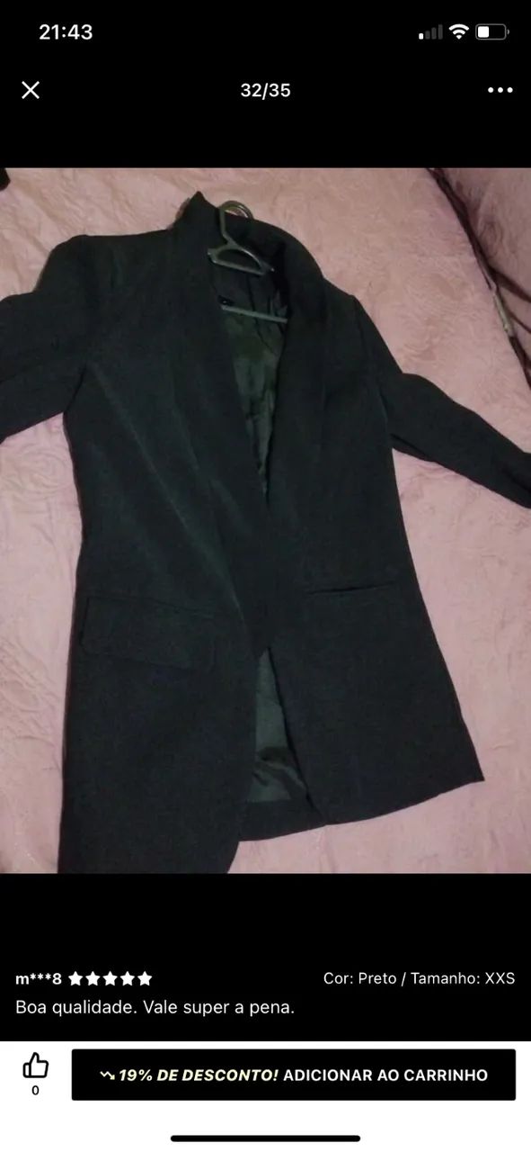 Blazer Feminino Preto