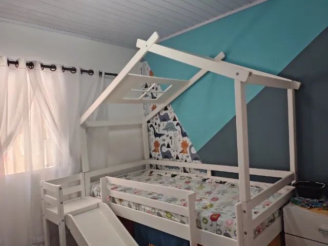 Cama infantil casinha com escorredor  - Foto 2