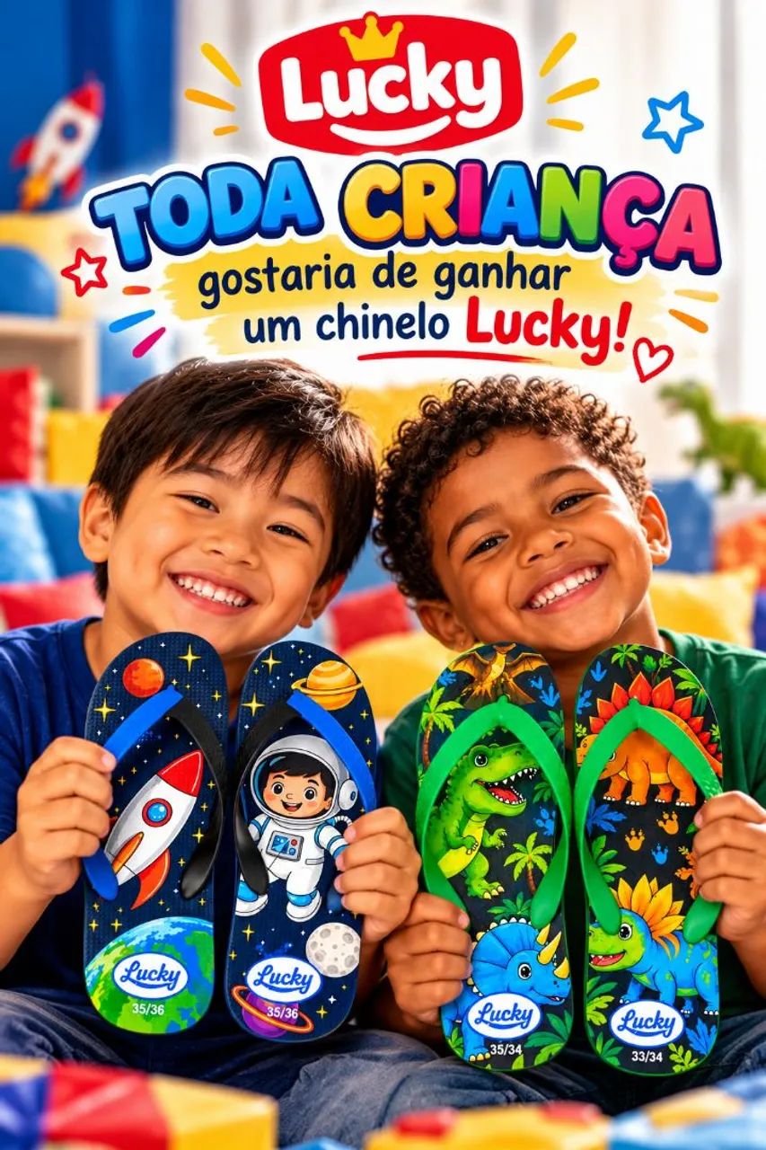 Chinelos Lucky 