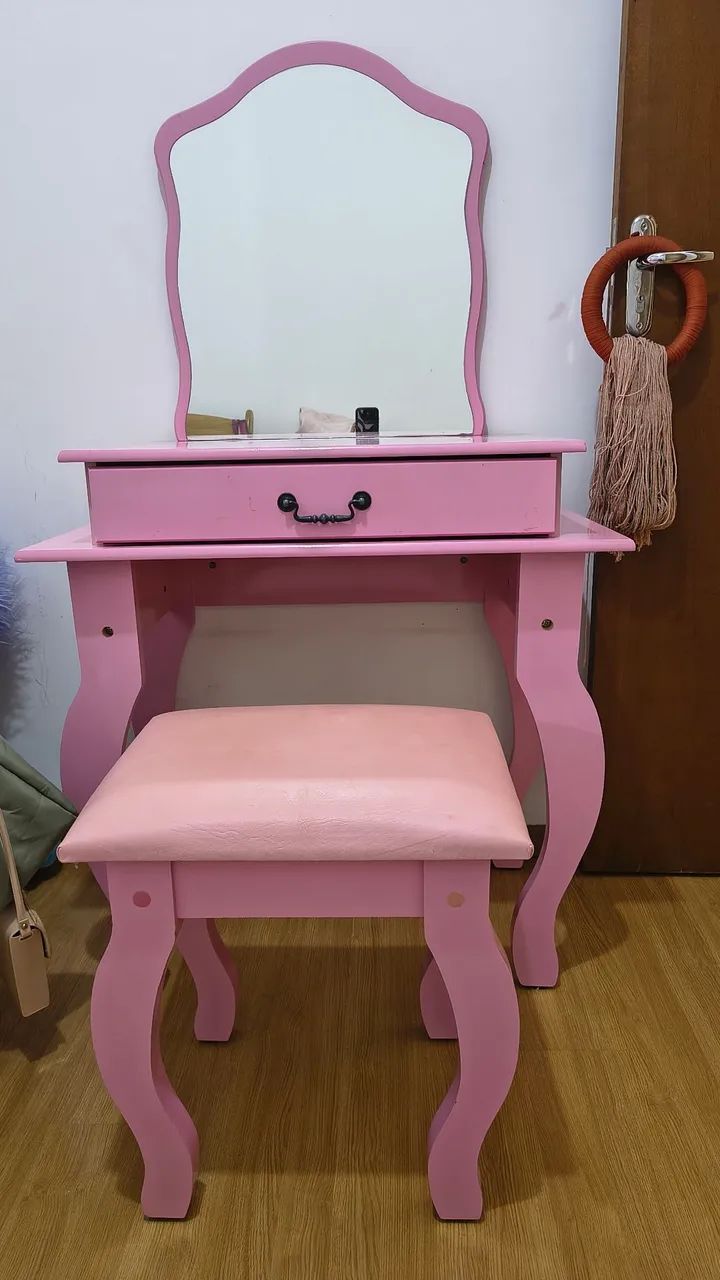 Penteadeira infantil rosa  - Foto 4