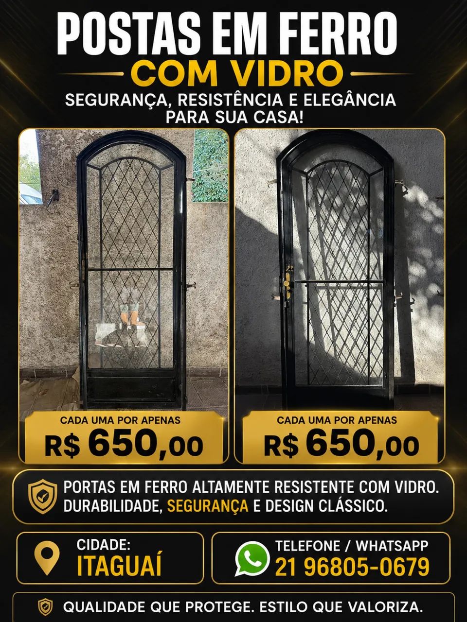 Durable Iron Door