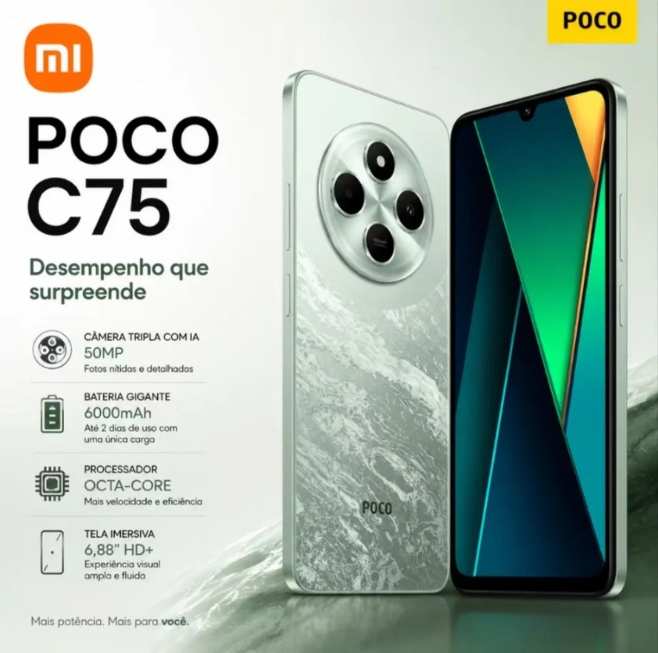 Xiaomi Poco C75 Dual sim 8Gb de Ram 256Gb de Memória - Novo