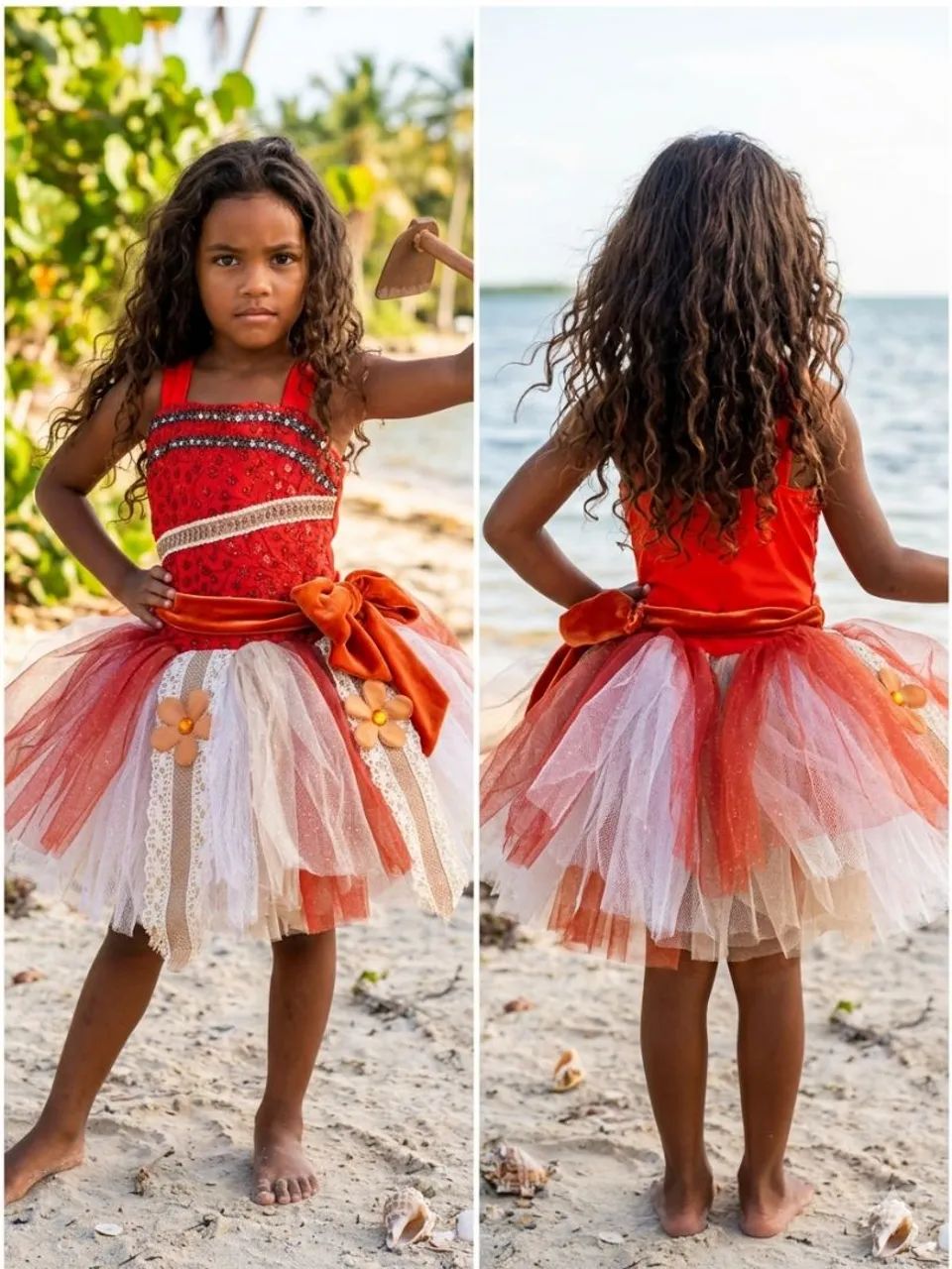 Fantasia infantil moana 5 anos