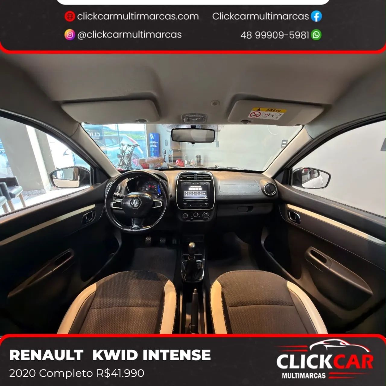 Renault Kwid 1.0 Intense 2020 - Foto 3