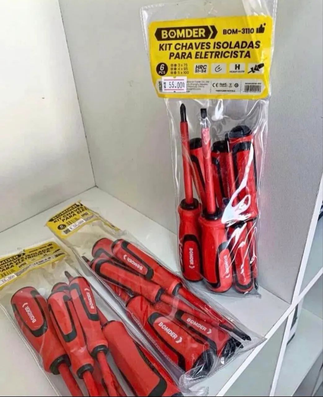 Kit Chaves  Isoladas com Cabo Emborrachado Eletricista