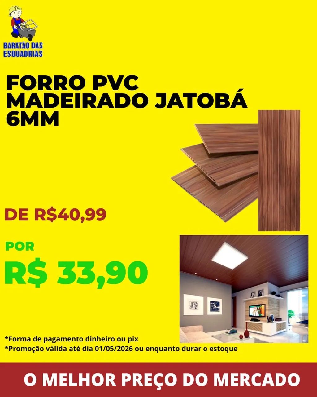 FORRO PVC - Promoção! 