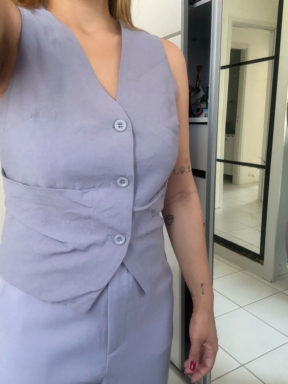 Conjunto de alfaiataria cinza - Foto 2