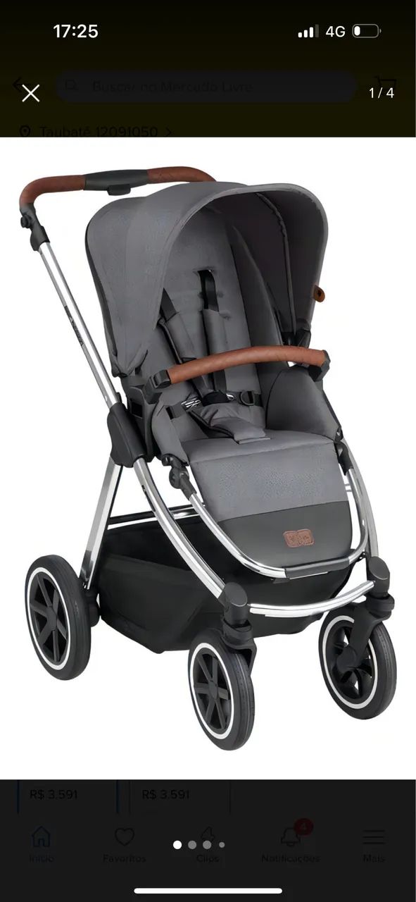 Carrinho ABC Design Samba - Super conservado