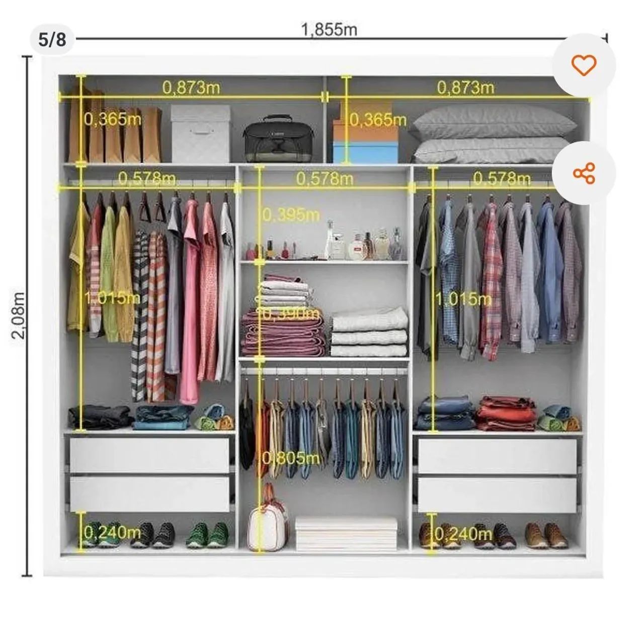 Guarda Roupa nova na caixa  - Foto 4