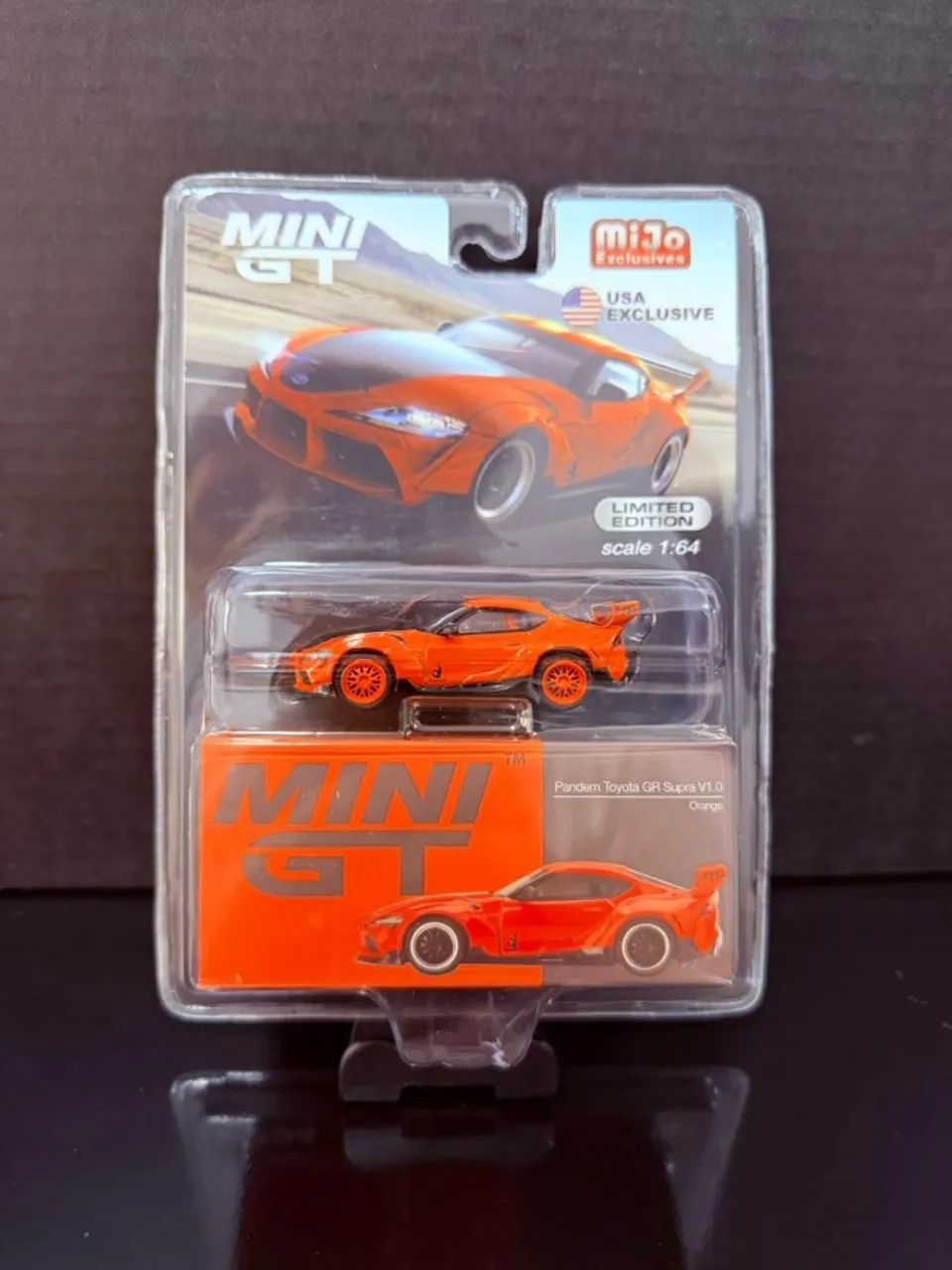 MINI GT CHASE PANDEM TOYOTA GR SUPRA V1.0 ORANGE MGT00294