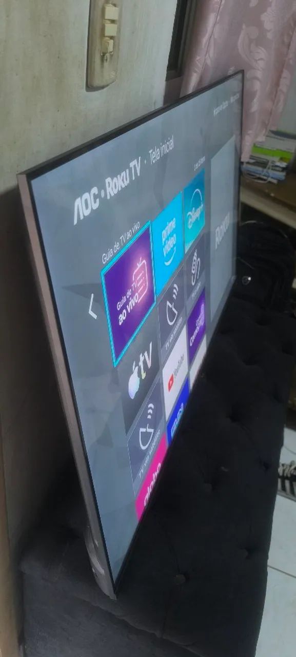 Smart tv AOC ROKU 50" 2 meses de uso na garantia  - Foto 4