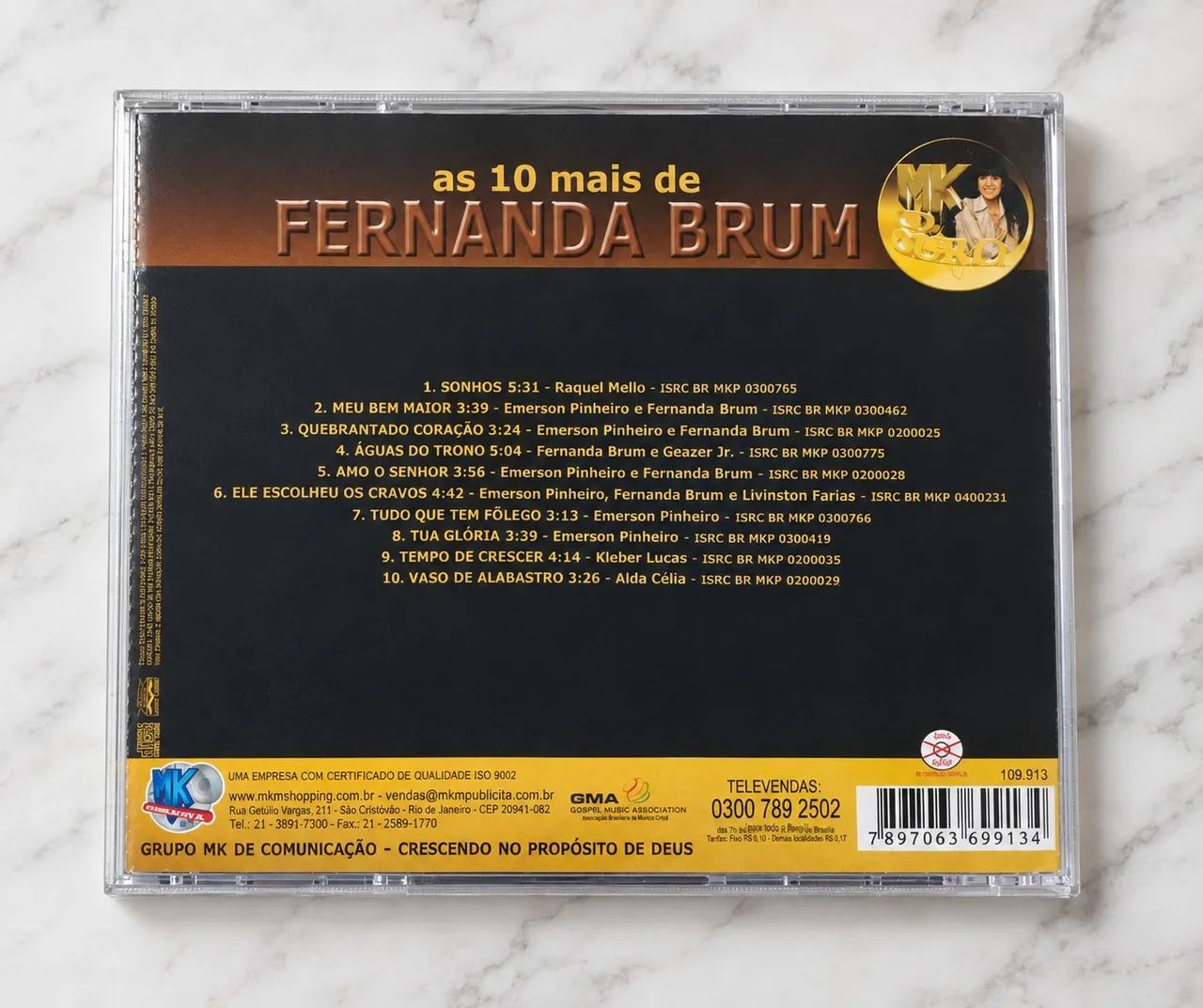 Cd Fernanda Brum - MK cd ouro (As 10 mais) - Foto 2
