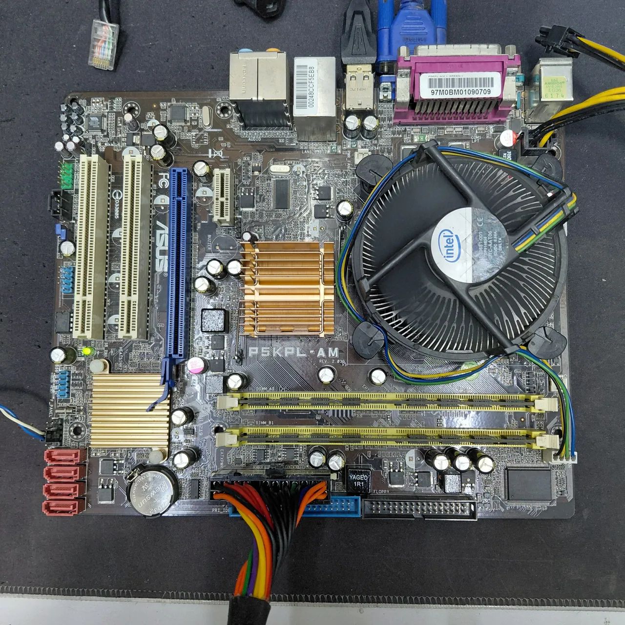 Placa Mae P5KPL-AM + Core 2 Duo + 4gb 