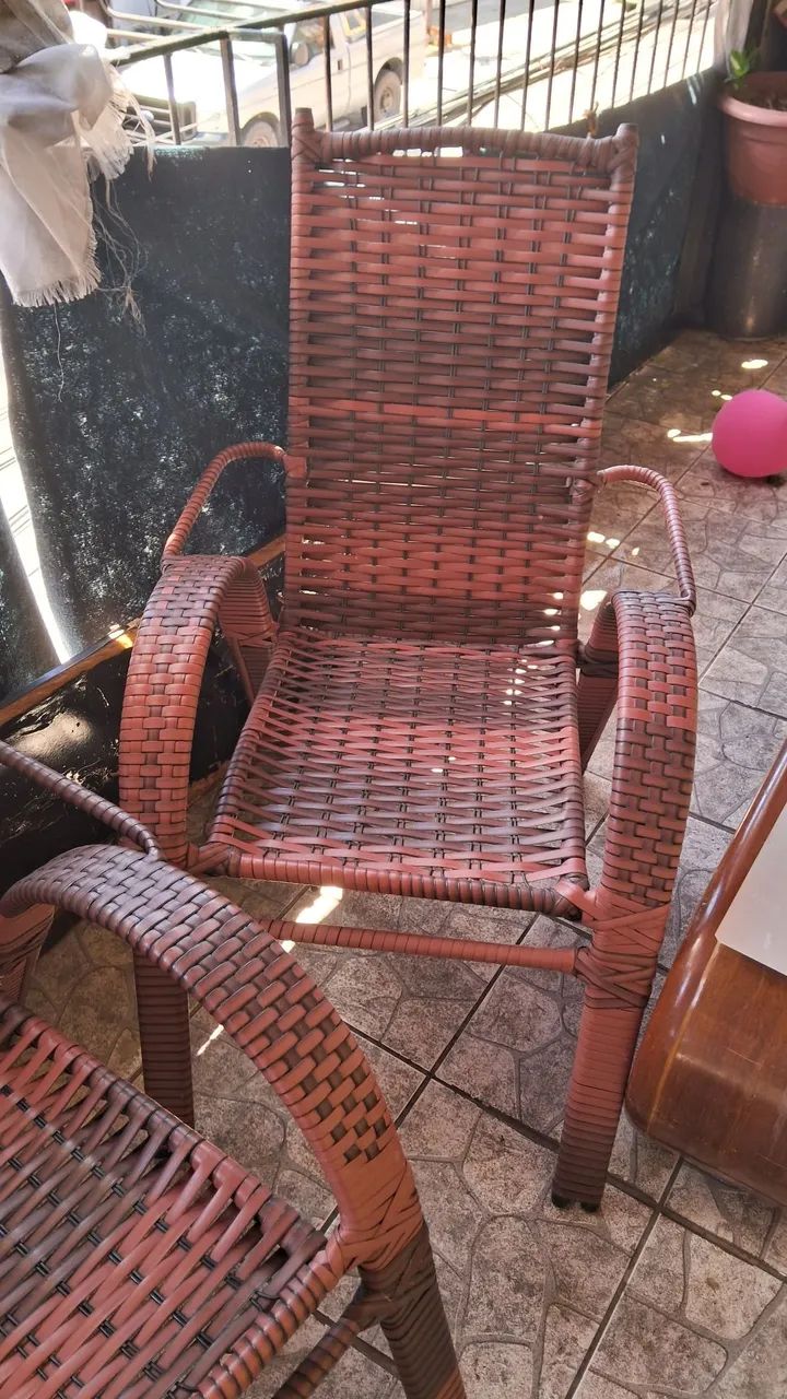 Par de Cadeiras Marrom  - Foto 3
