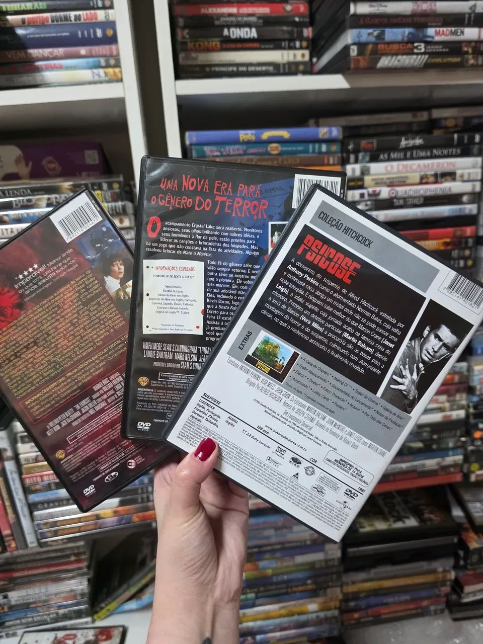 Lote 3 DVDs Terror Clássico Psicose, O Exorcista e Sexta-feira 13 - Foto 5
