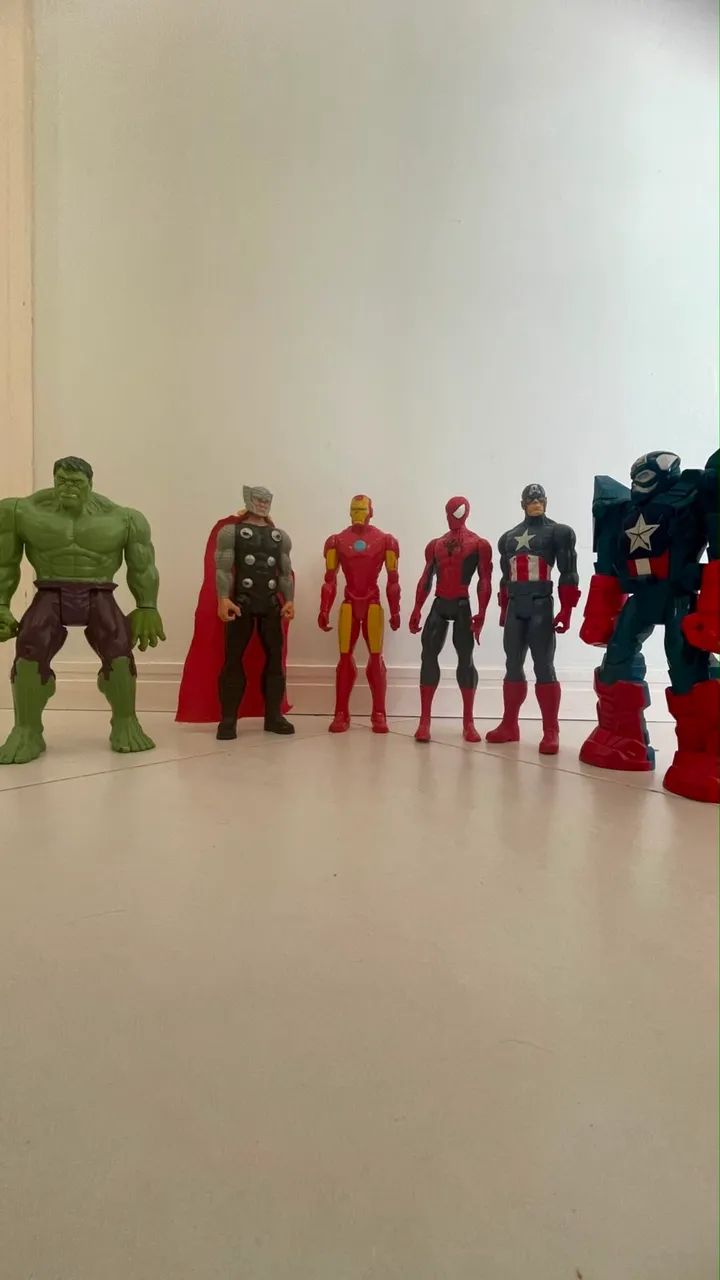 Kit 6 Bonecos Marvel Vingadores