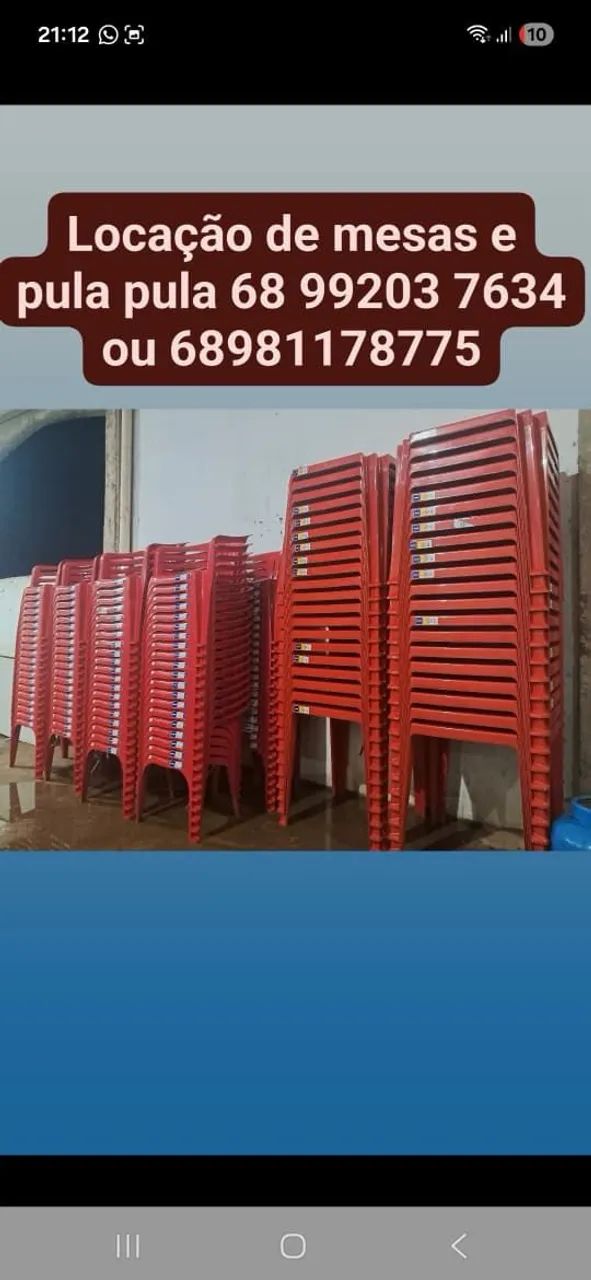 Aluguéis de mesas e cadeiras e pula-pula - Foto 2