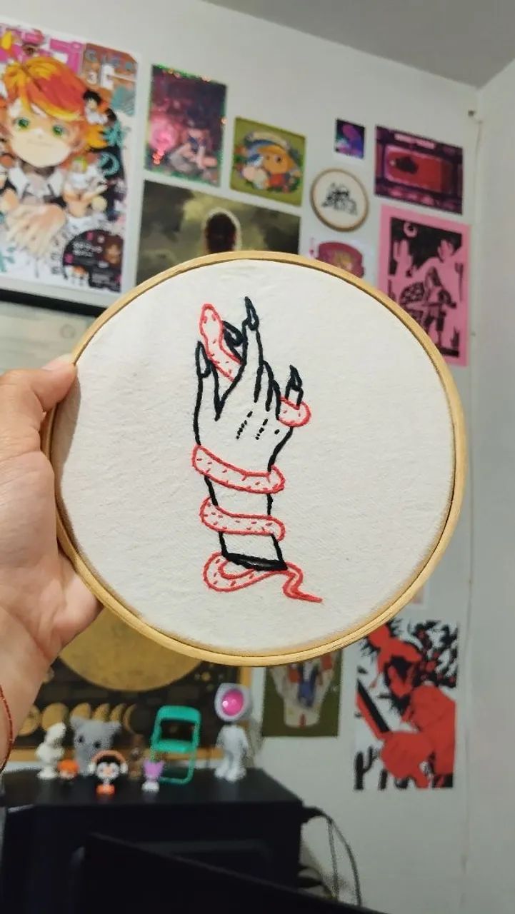 Bordados personalizados feitos a mão
