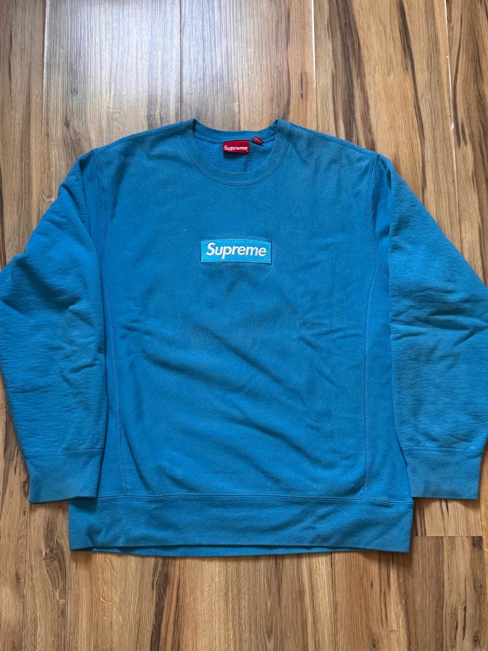 Moletom Supreme "Box Logo FW23" Azul