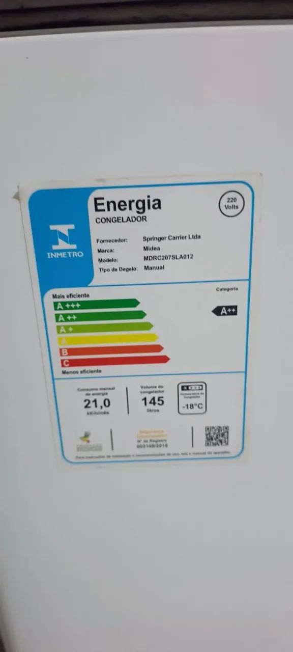 Frizze 100l capacidade 