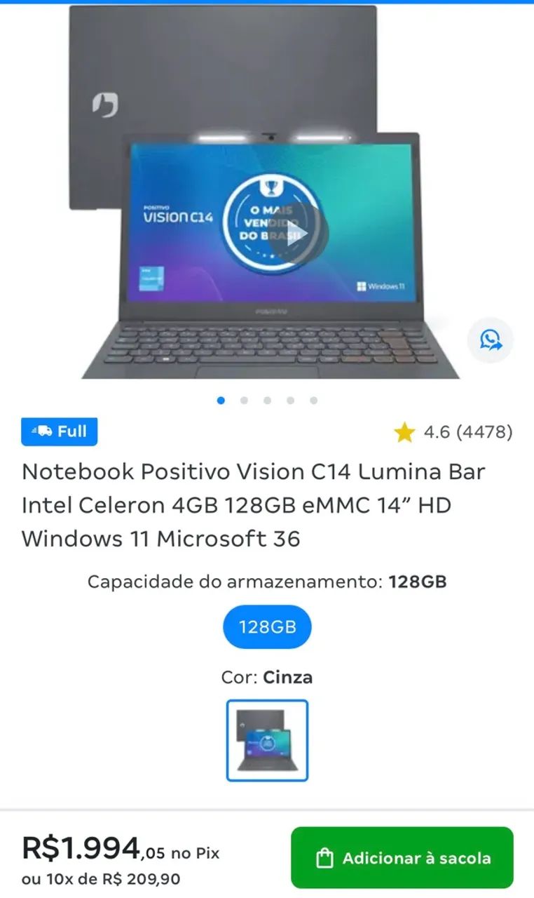 NOTEBOOK POSITIVO NOVO - Foto 5