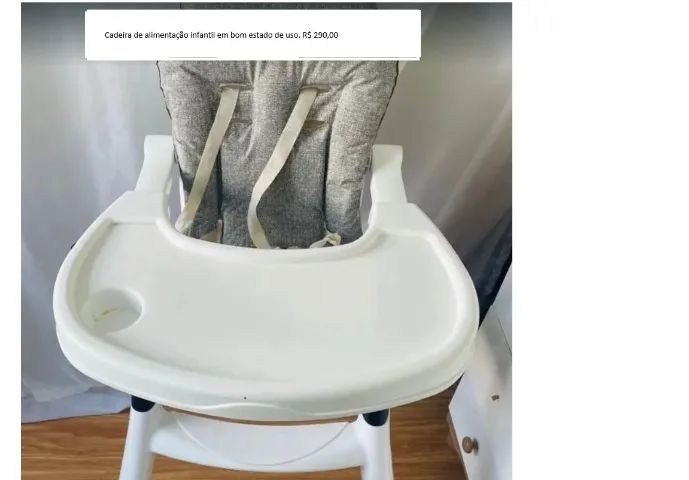 Mesa de alimentação de bebê