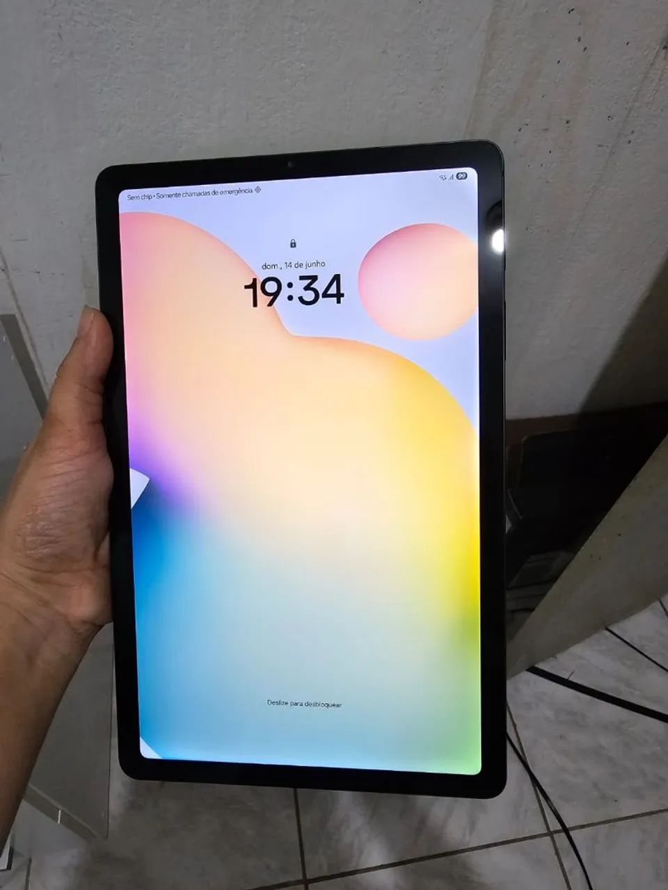 Tablet samsung s6 lite 64g modelo Aceita chip. Ainda na garantia 