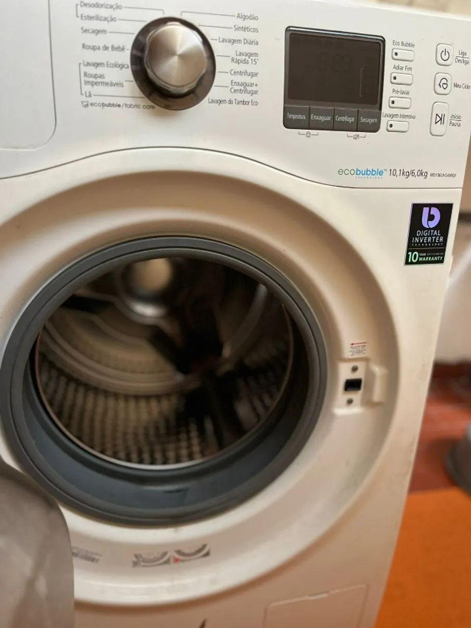 Lava e Seca Samsung 10,1kg, EcoBubble, Digital inverter, 220V (WD106UHSAWQF) - Foto 2